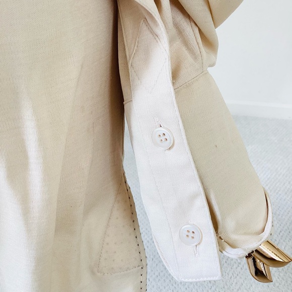 Stella McCartney Vintage Rare Runway Neutral Beige Tunic Top SZ 2/38 - Picture 6 of 14